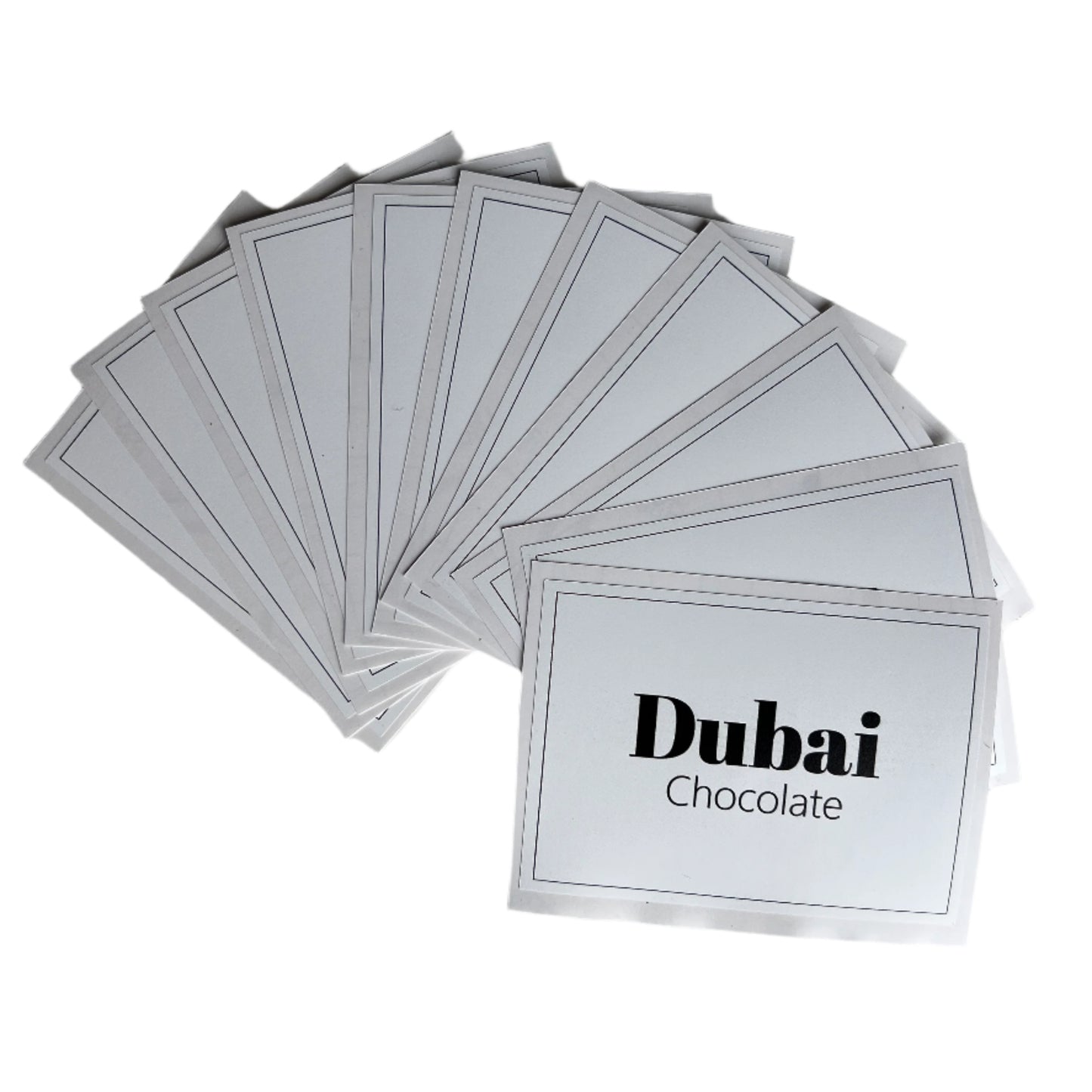 DUBAI chocolate matrica 10 db. (nagy méret)